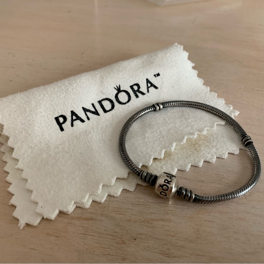Pandora Gunmetal Oxidized Silver Bracelet